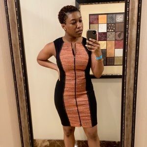 Rachel By Rachel Roy - Day Dress / Tweed w/ Polyester side panels